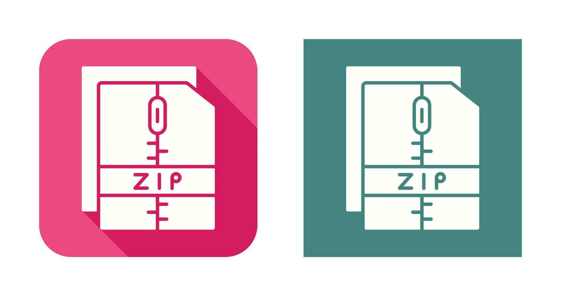 icône de vecteur de fichier zip