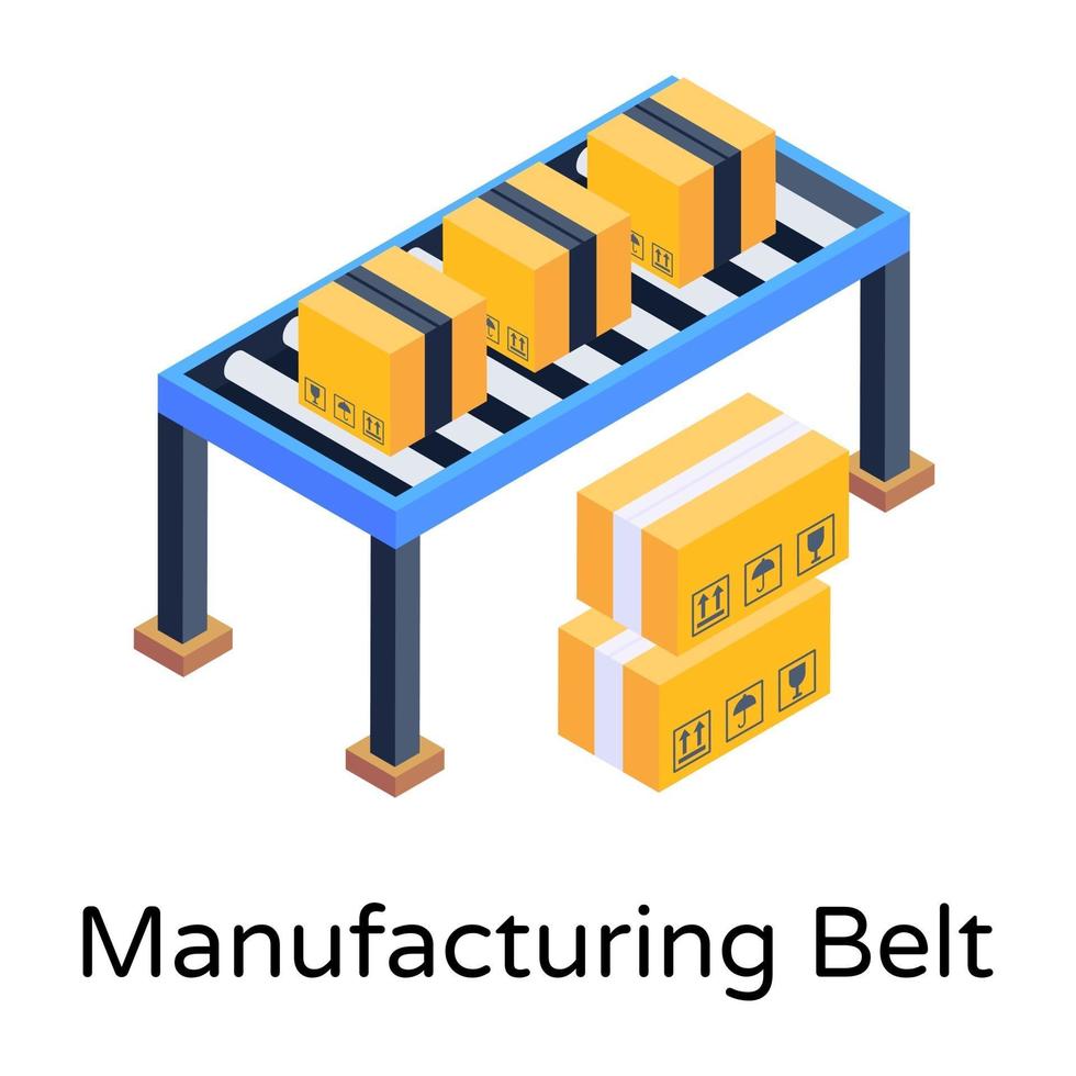 bande de fabrication et convoyeur vecteur