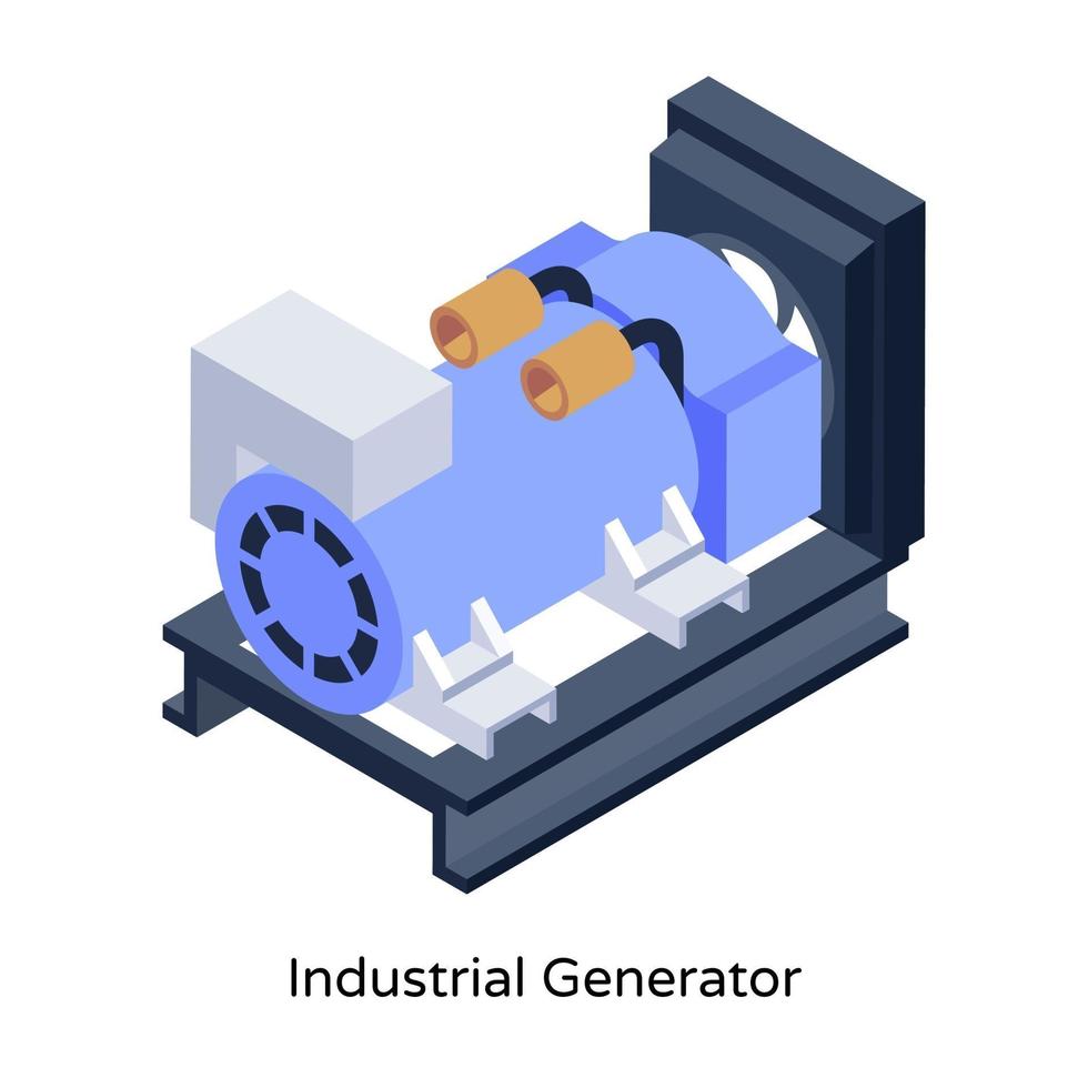générateur industriel diesel vecteur