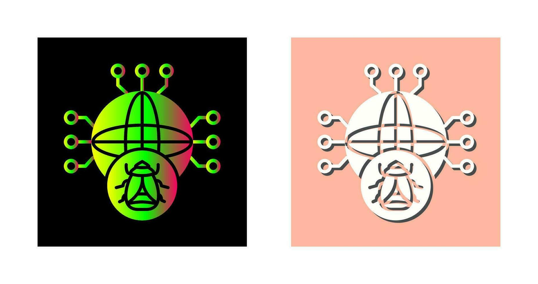 icône de vecteur mondial de logiciels malveillants