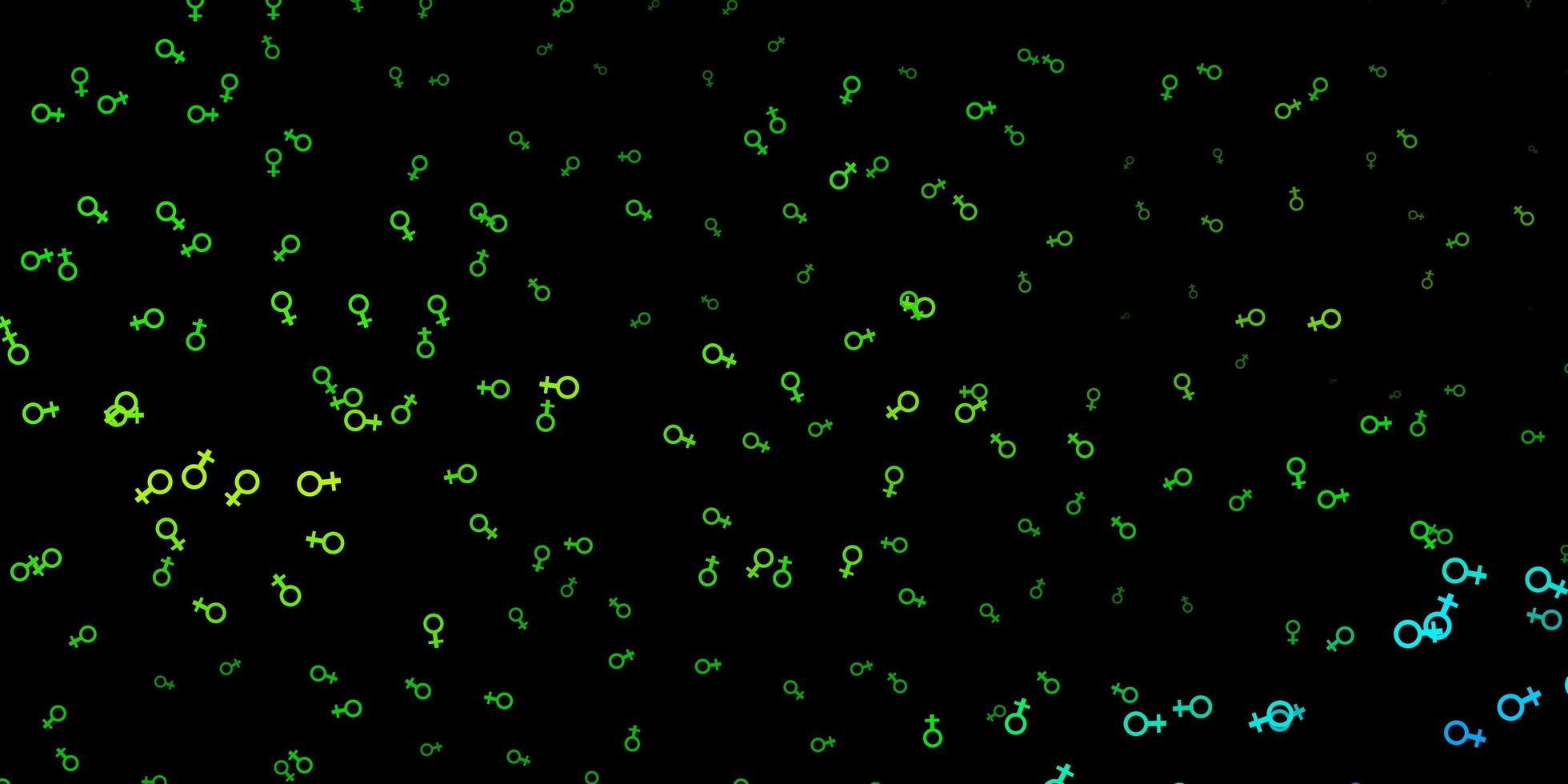 modèle vectoriel vert foncé, jaune avec des éléments magiques.