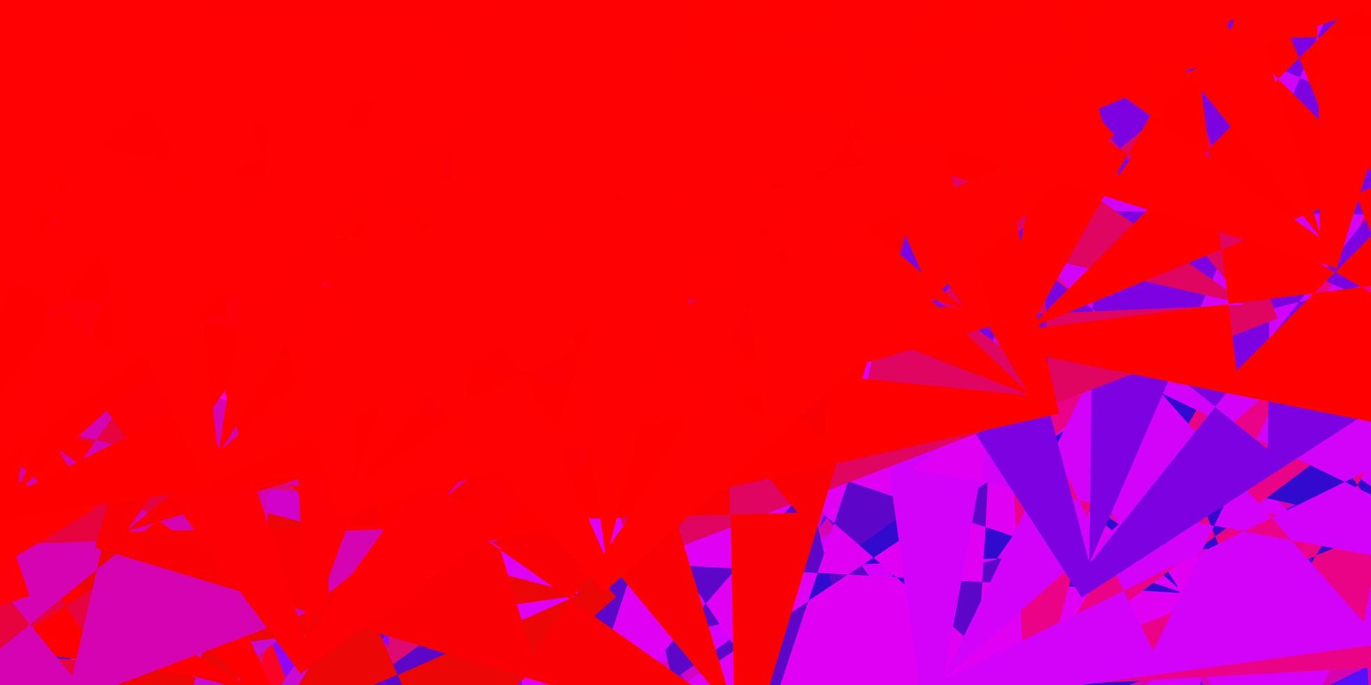 fond de vecteur bleu clair, rouge avec des formes polygonales.
