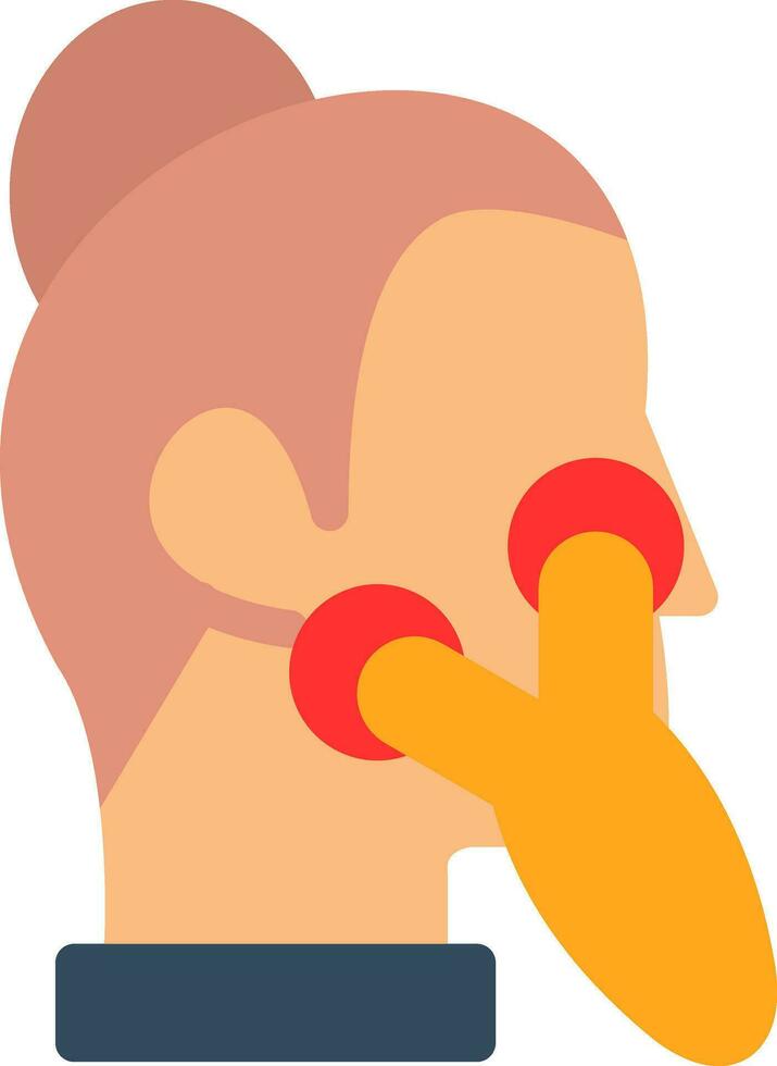 conception d'icône de vecteur de rouleau de visage