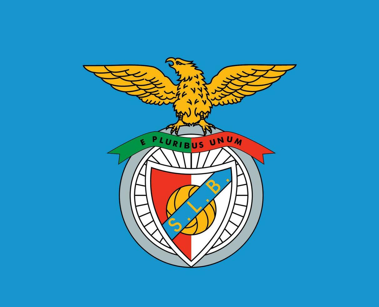 benfica club logo symbole le Portugal ligue Football abstrait conception vecteur illustration avec bleu Contexte