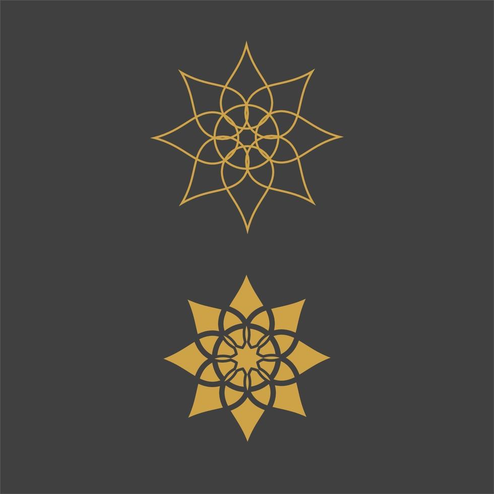 modèle de symboles ornementaux arabes géométriques vecteur