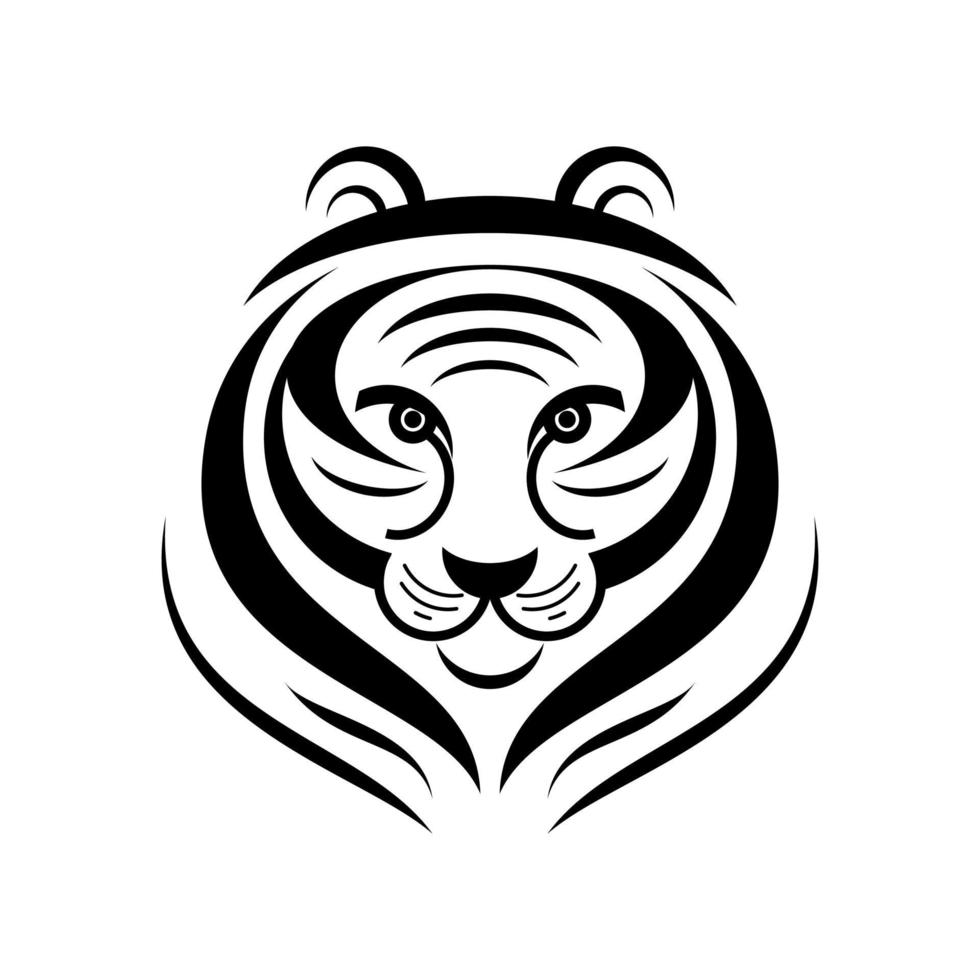 isoler le logo du tigre vecteur