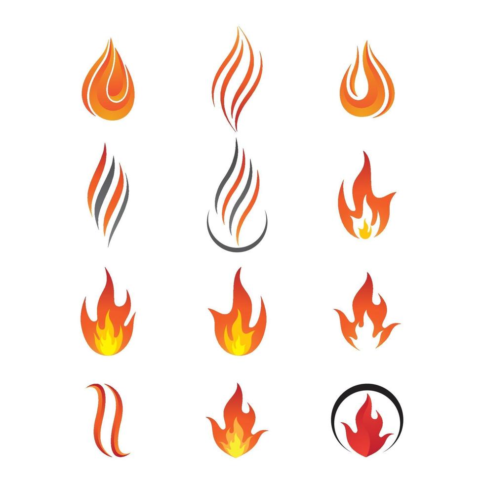 images de logo de feu vecteur