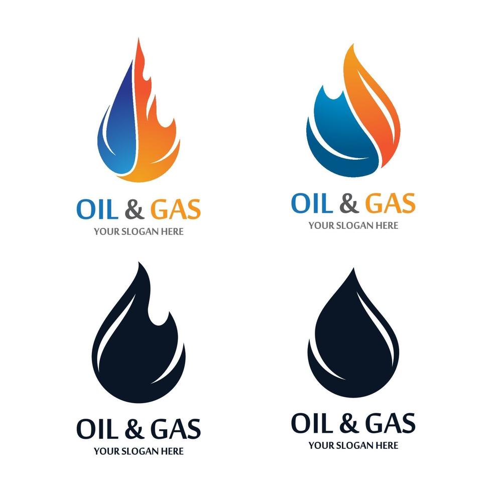 images du logo du pétrole et du gaz vecteur