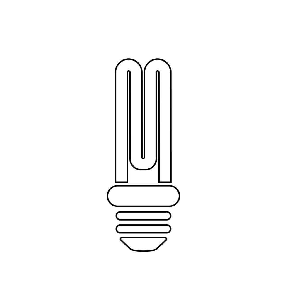 ampoule ou idée et icône simple d'inspiration vecteur