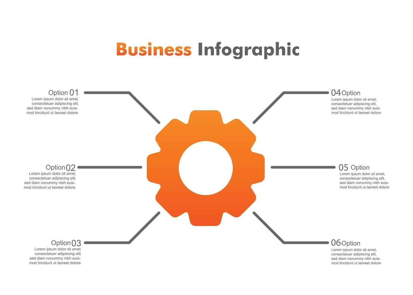 modèle de conception d'infographie d'entreprise. vecteur