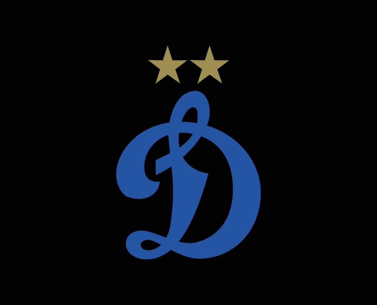dinamo moscou club logo symbole Russie ligue Football abstrait conception vecteur illustration avec noir Contexte