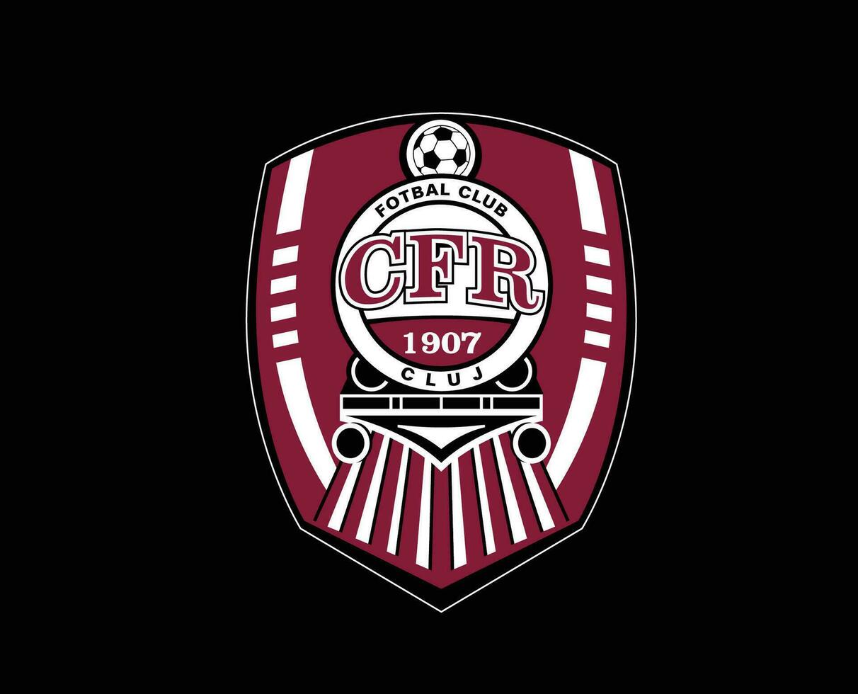 cluj club logo symbole Roumanie ligue Football abstrait conception vecteur illustration avec noir Contexte