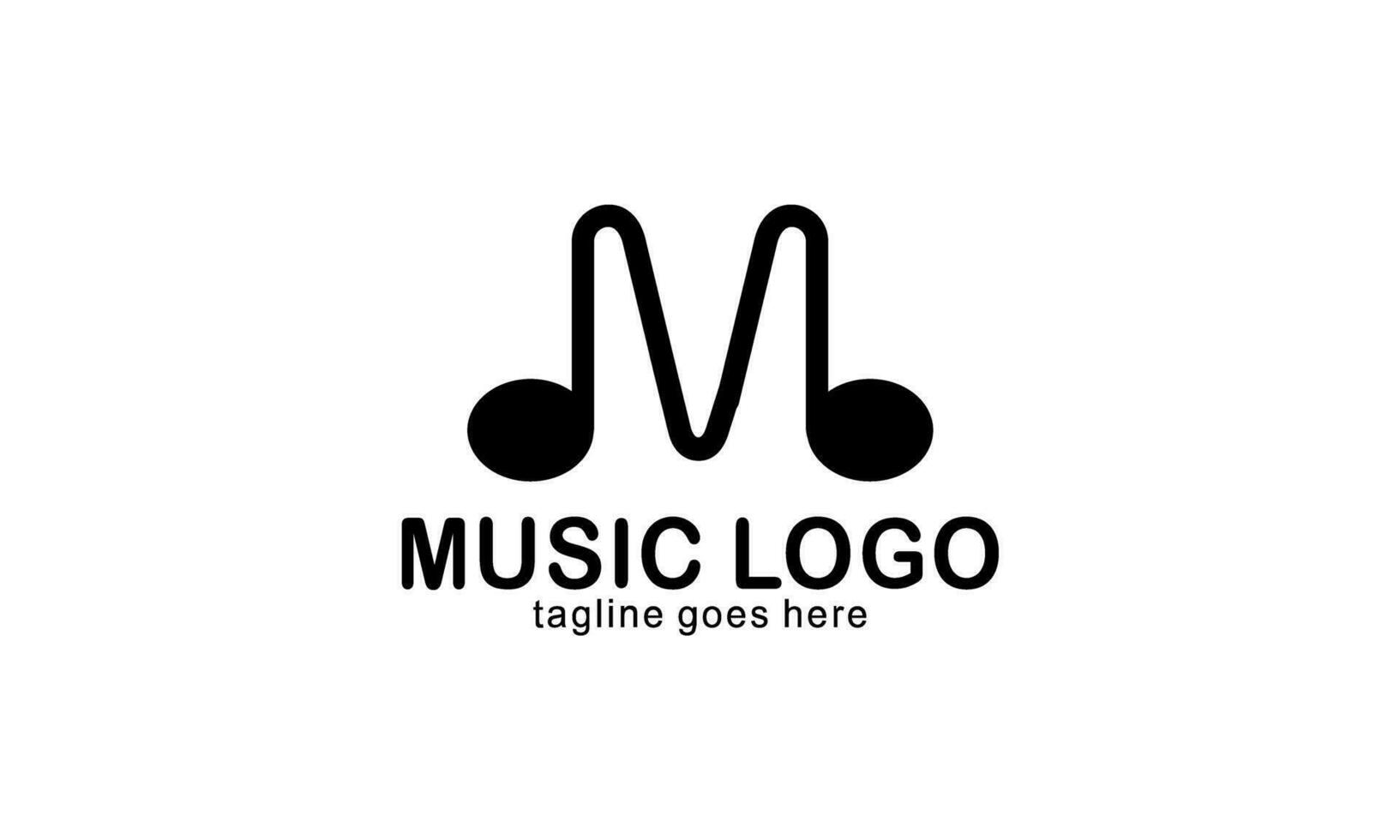 Créatif la musique logo. musical Remarques logo vecteur