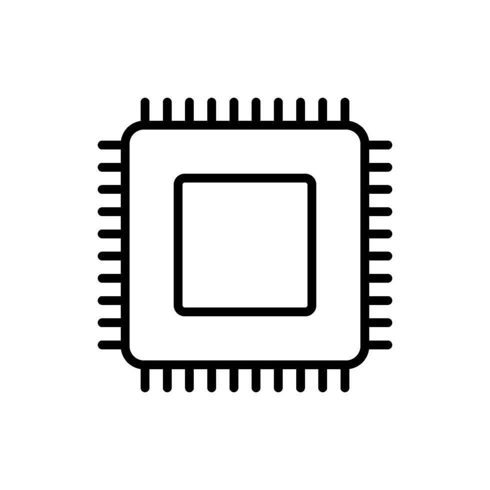 CPU processeur icône vecteur conception modèles Facile et moderne