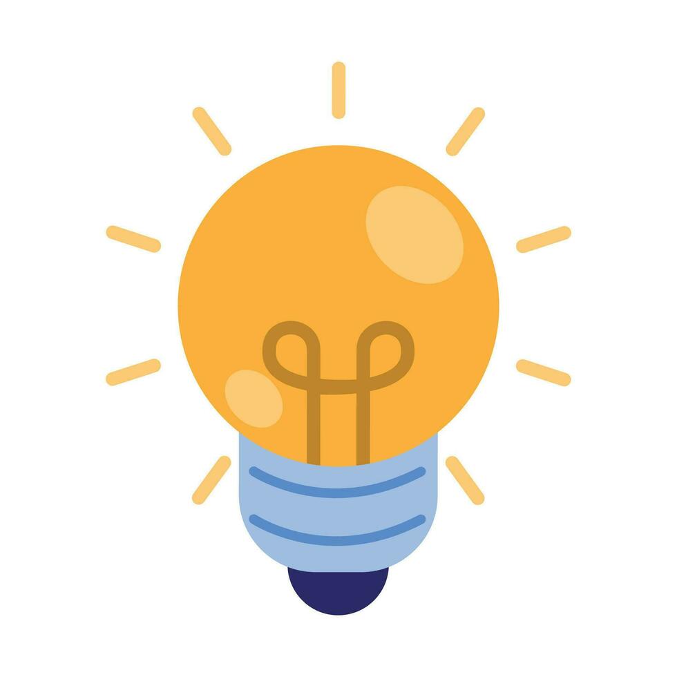 vecteur lumière ampoule icône illustration incandescent ou fluorescent énergie économie lumière ampoule