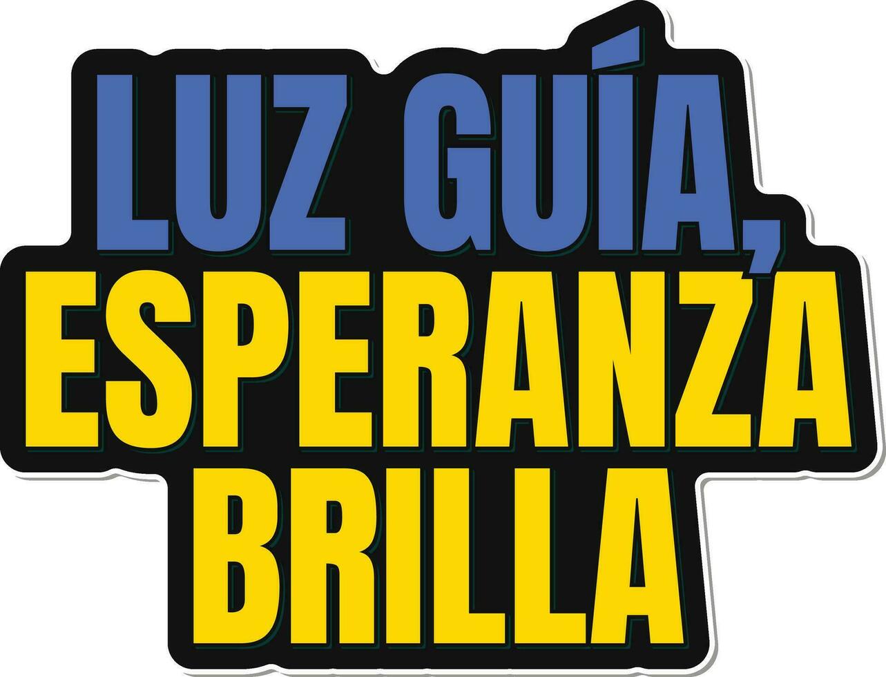 luz guia esperanza brillant - guidage lumière espérer brille caractères vecteur