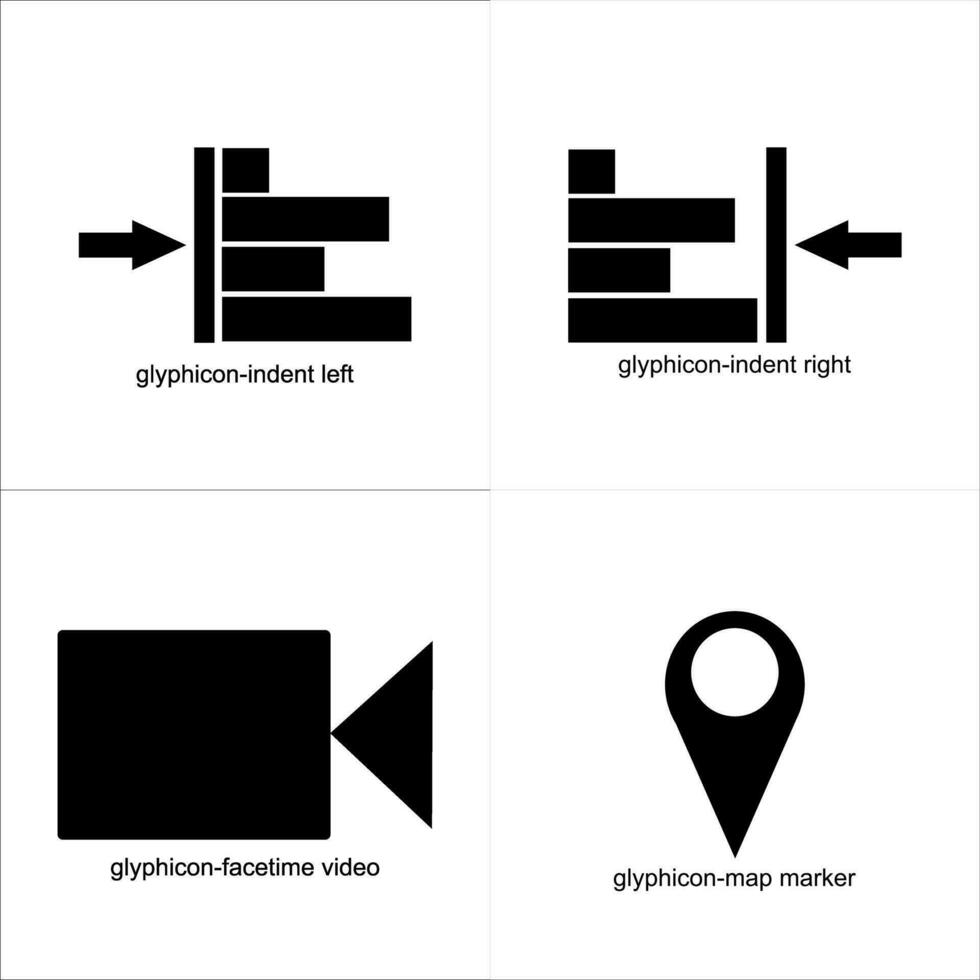 glyphicon icône conception vecteur