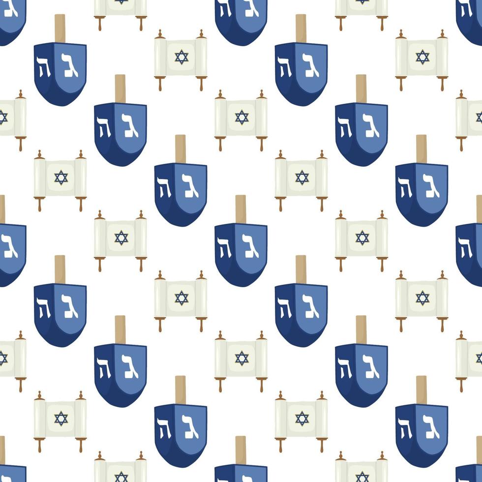 illustration sur le thème grand motif coloré dreidel vecteur