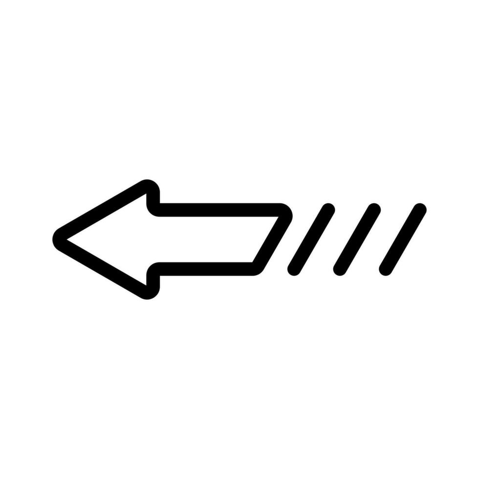 icône flèche, droite, gauche flèches isolé blanc Contexte vecteur