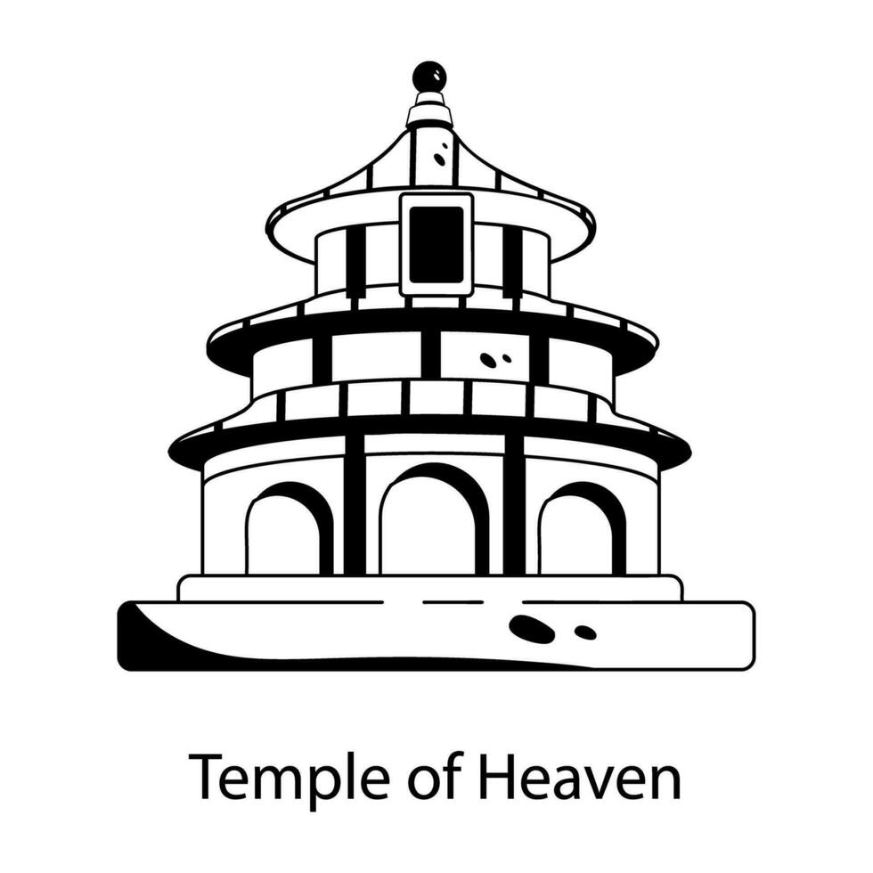 temple du Paradis vecteur