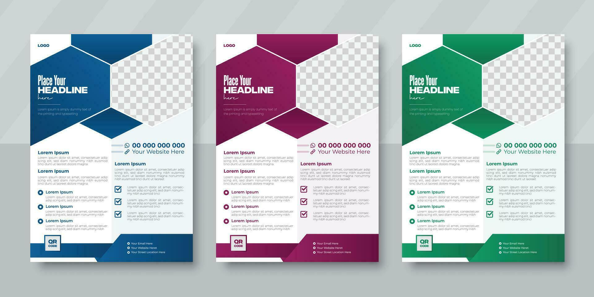 affaires brochure prospectus conception, couverture moderne mise en page, annuel rapport, affiche, prospectus dans a4 vecteur