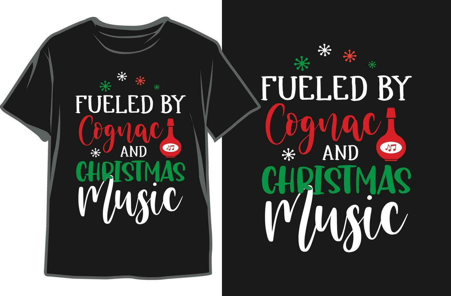 Noël boisson fête T-shirt conception. joyeux Noël fête chemise vecteur