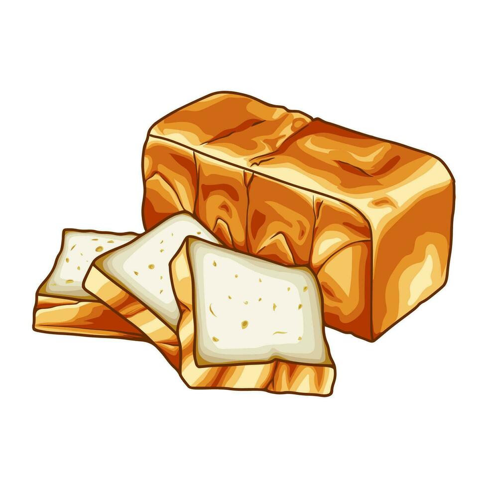 illustration vectorielle de pain vecteur
