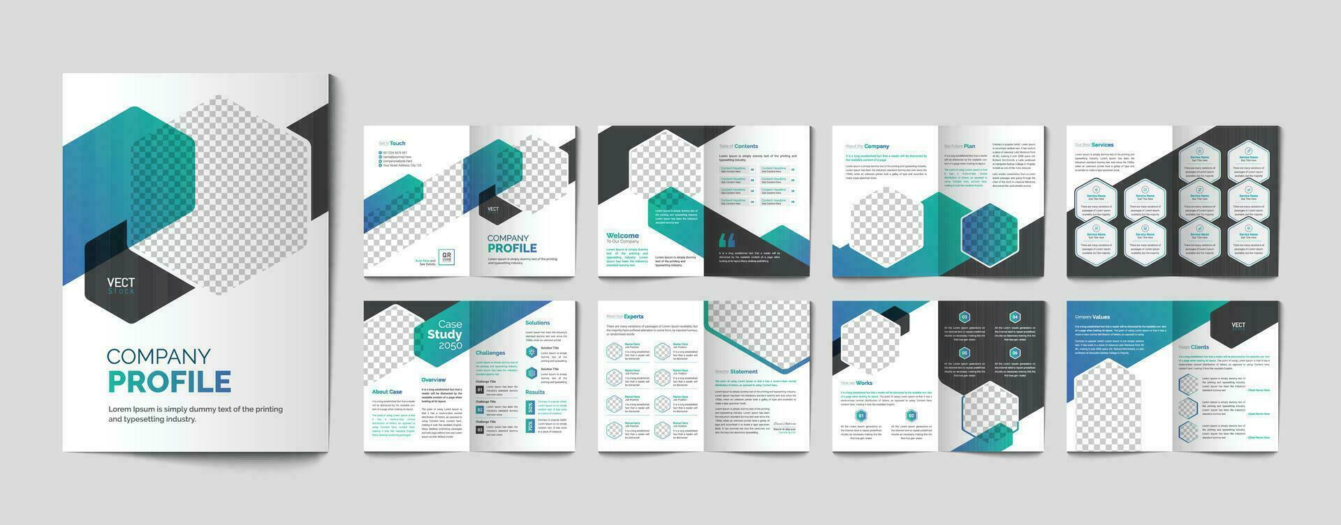 entreprise profil annuel rapport affaires proposition entreprise bifold brochure conception modèle vecteur