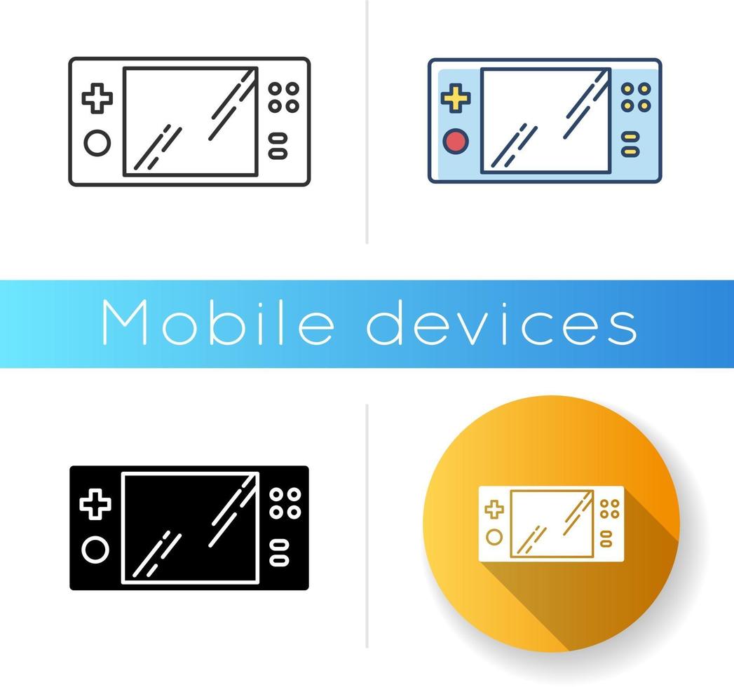 icône de console de jeux vidéo portable vecteur