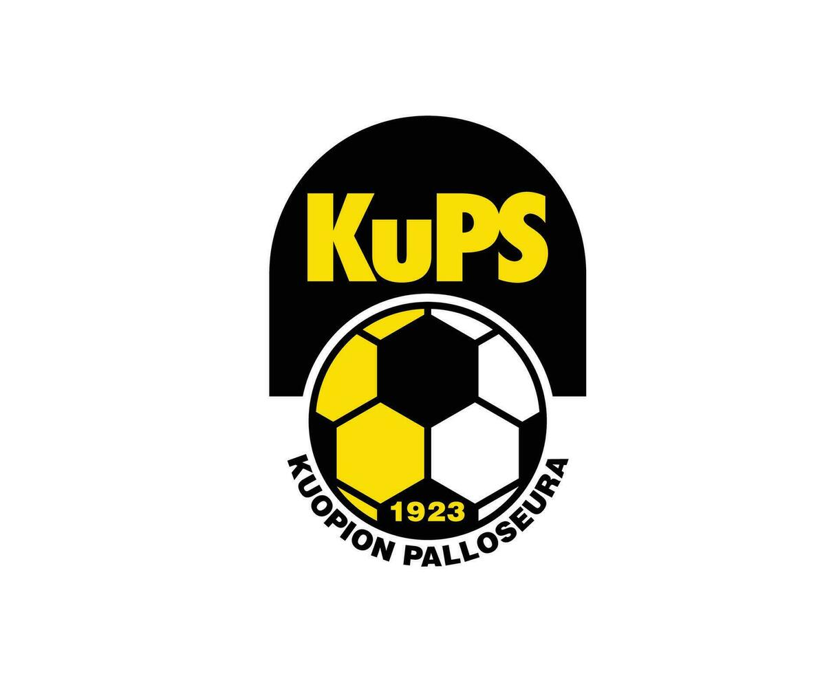 kuopion palloseura club logo symbole Finlande ligue Football abstrait conception vecteur illustration