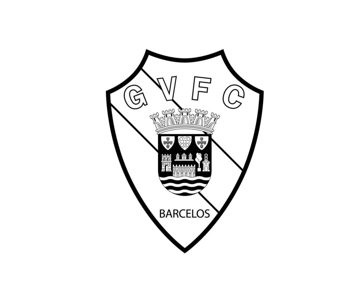 gil vicente club symbole logo noir le Portugal ligue Football abstrait conception vecteur illustration