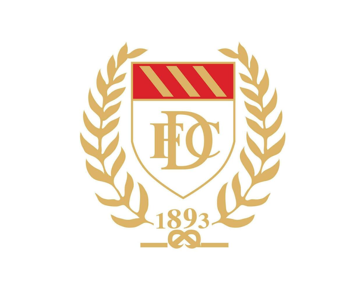 Dundee fc club logo symbole Écosse ligue Football abstrait conception vecteur illustration