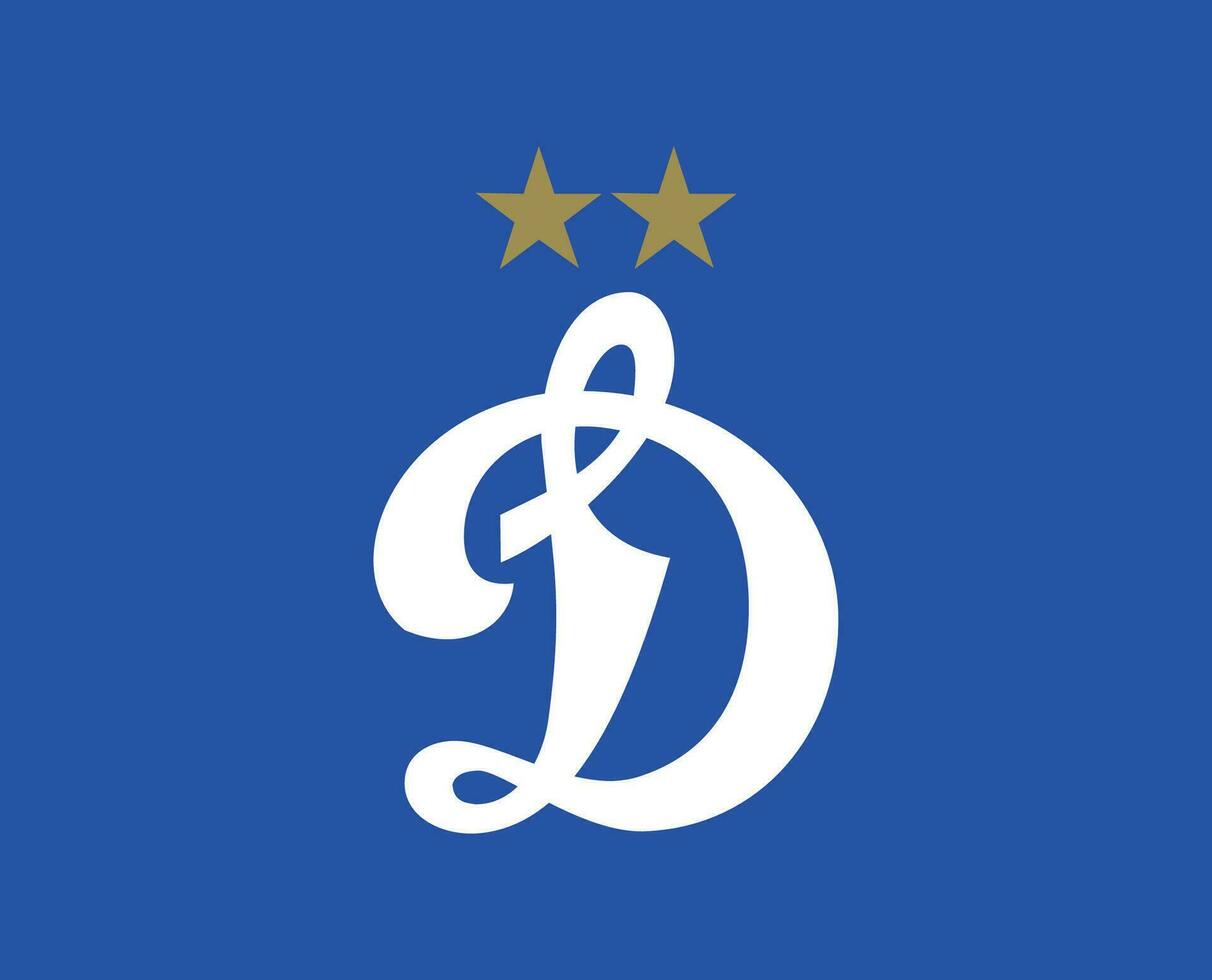 dinamo moscou club logo symbole Russie ligue Football abstrait conception vecteur illustration avec bleu Contexte