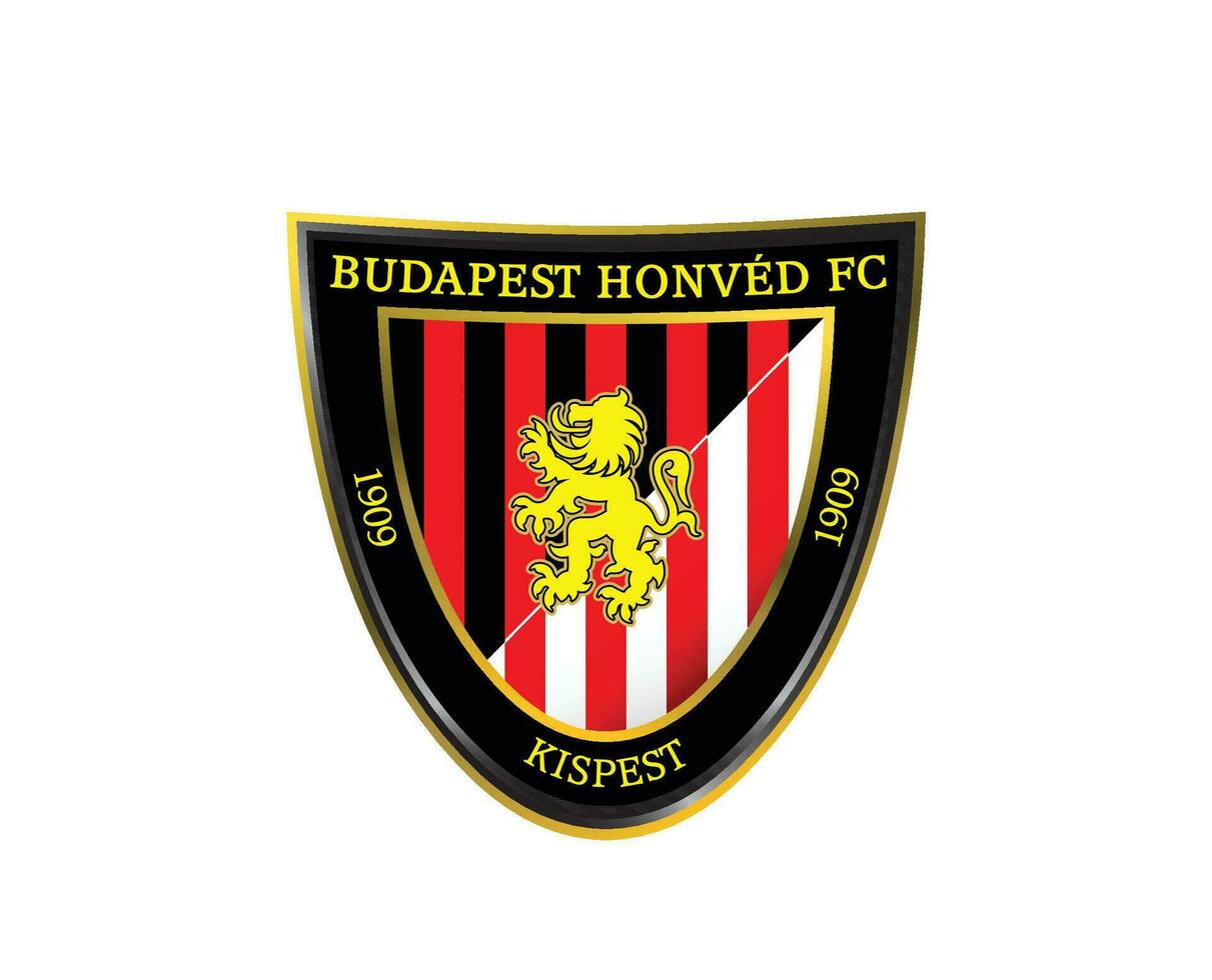 Budapest Honvé fc club symbole logo Hongrie ligue Football abstrait conception vecteur illustration