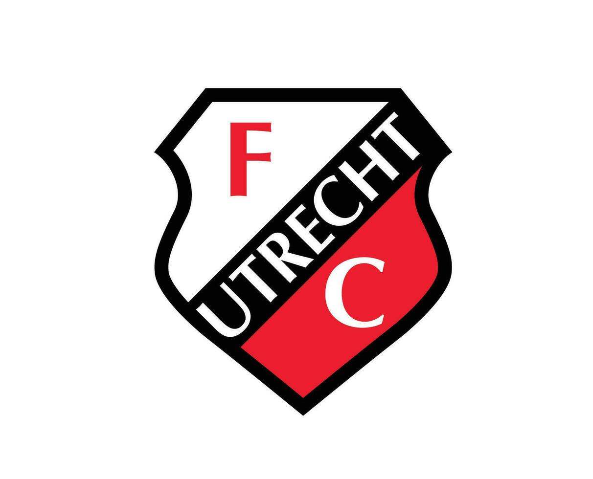 Utrecht club symbole logo Pays-Bas eredivisie ligue Football abstrait conception vecteur illustration