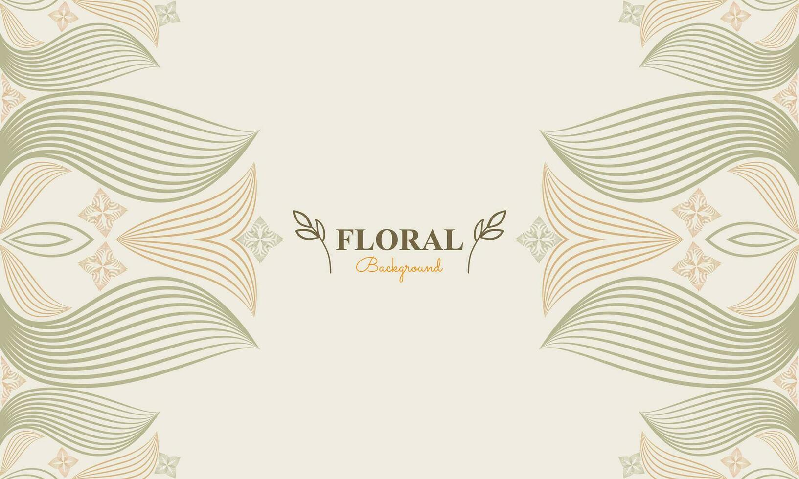 Naturel Contexte avec abstrait Naturel forme, feuille et floral ornement dans doux Couleur style conception vecteur