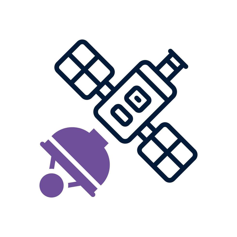 Satellite double Ton icône. vecteur icône pour votre site Internet, mobile, présentation, et logo conception.