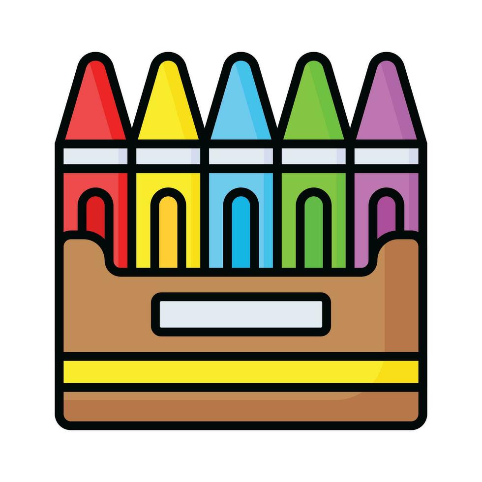 vérifier cette soigneusement ouvré icône de crayon, pack de coloré des crayons, prime téléchargeable établissement disponible vecteur