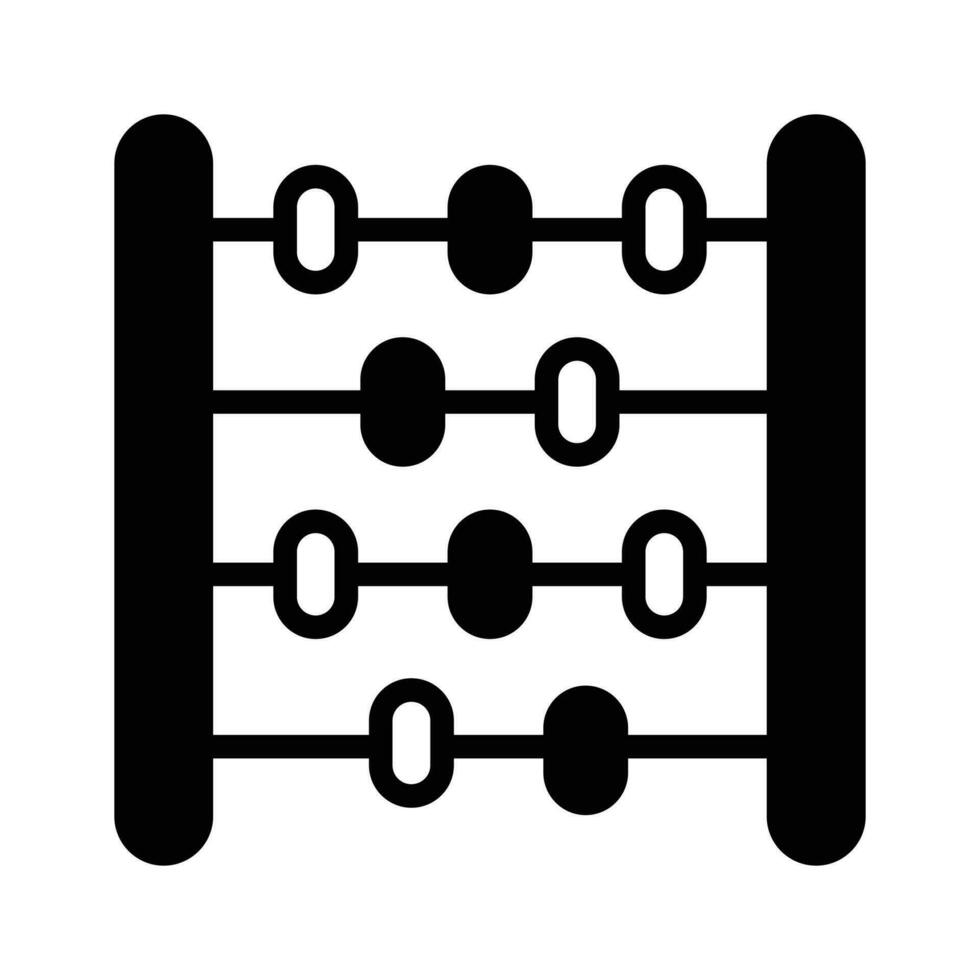 un oblong Cadre avec Lignes de fils ou rainures le long de lequel perles sont glisser, utilisé pour calculateur, vecteur de calcul