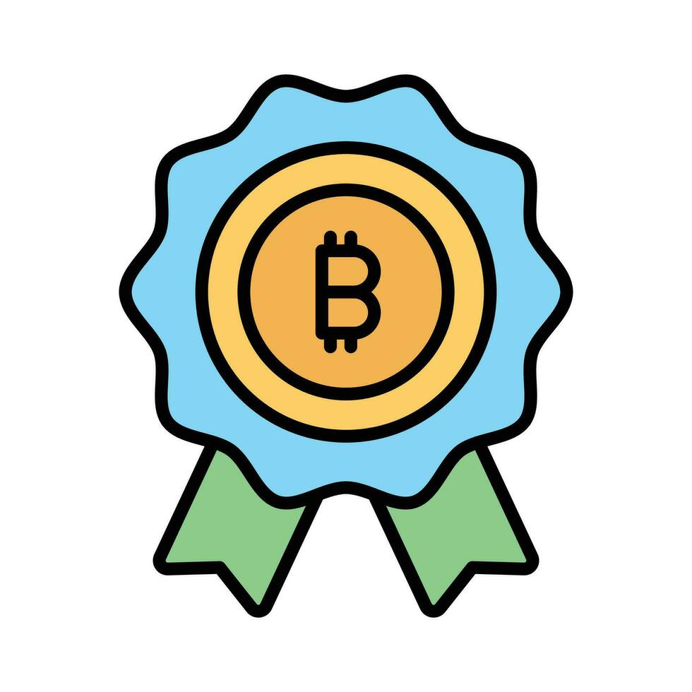 avoir cette magnifique vecteur conception de bitcoin badge dans branché style