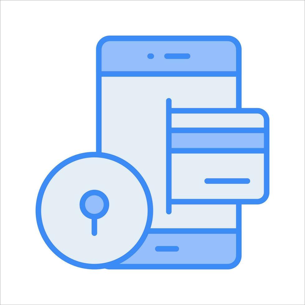 en ligne paiement, sécurise transaction avec crédit carte. sans fil Paiement par téléphone vecteur