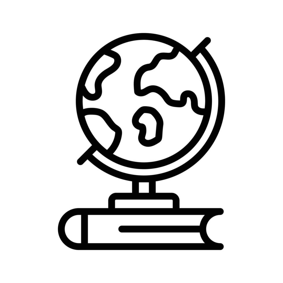 créative conçu icône de table glob, concept vecteur de la géographie dans branché style