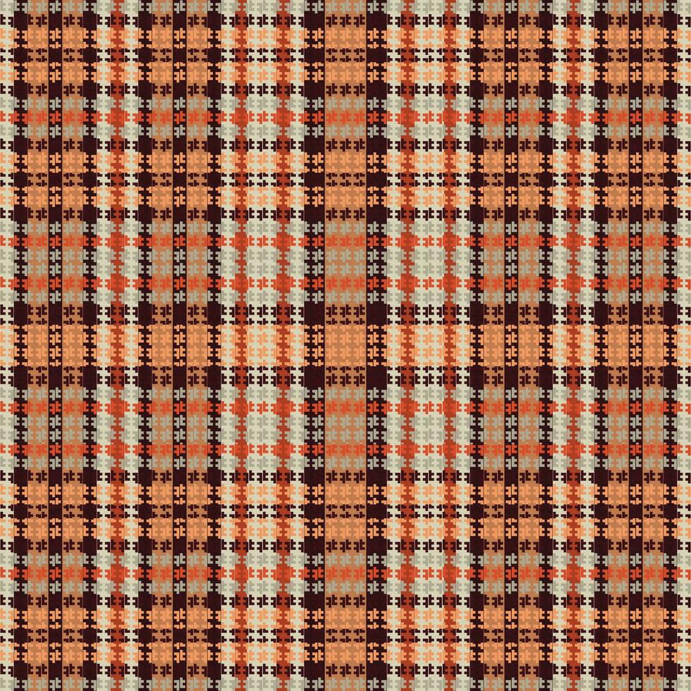 motif à carreaux tartan avec texture et couleur café. vecteur