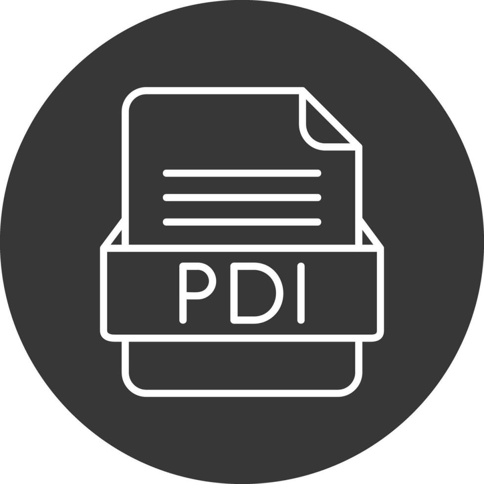 pdi fichier format vecteur icône