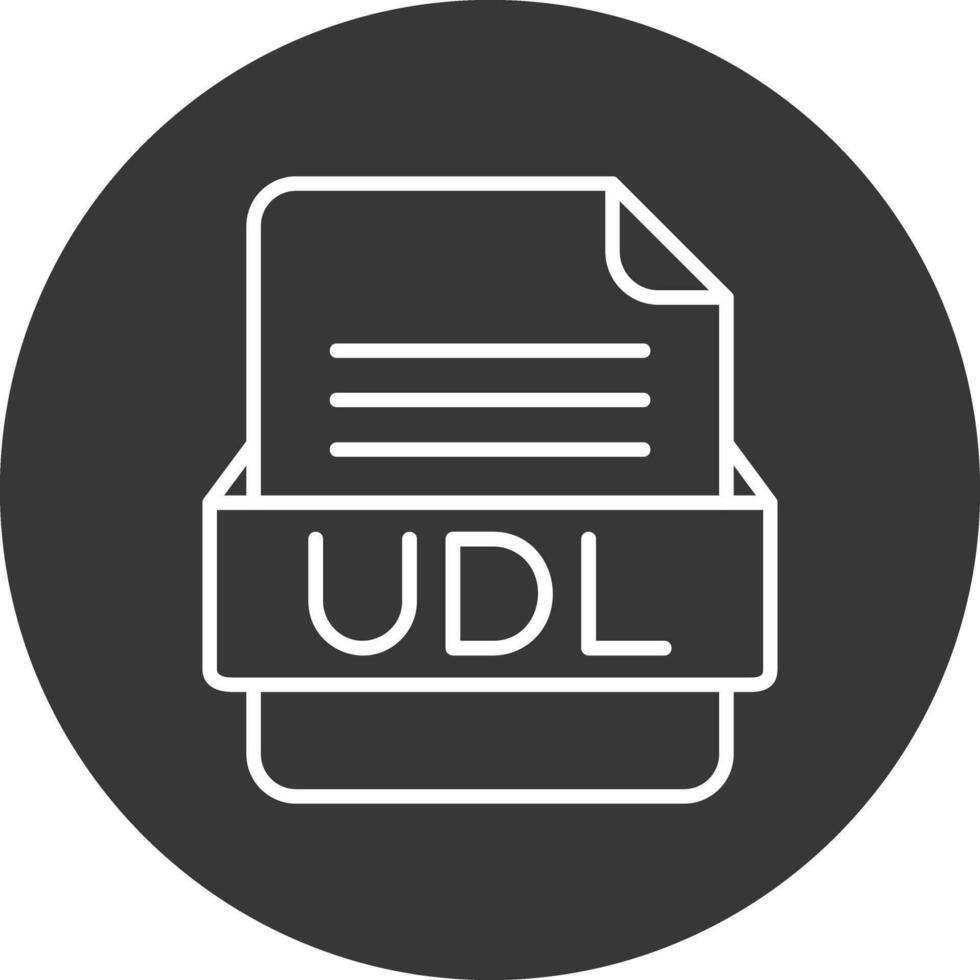 udl fichier format vecteur icône