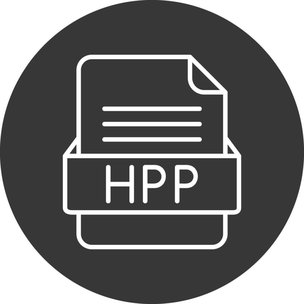 hpp fichier format vecteur icône