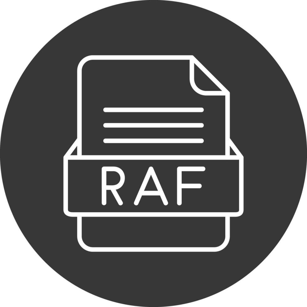 raf fichier format vecteur icône