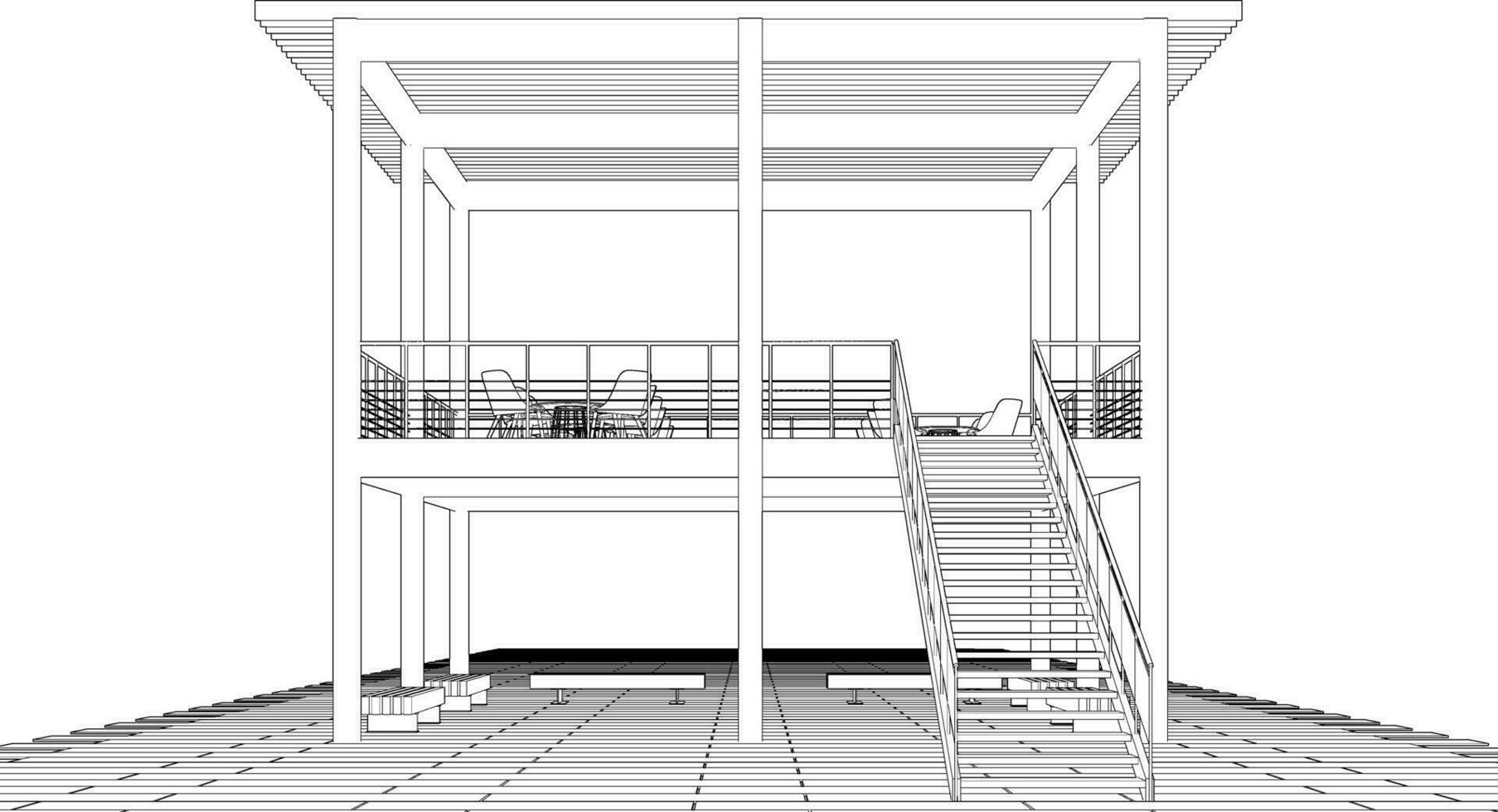 3d illustration du projet de construction vecteur