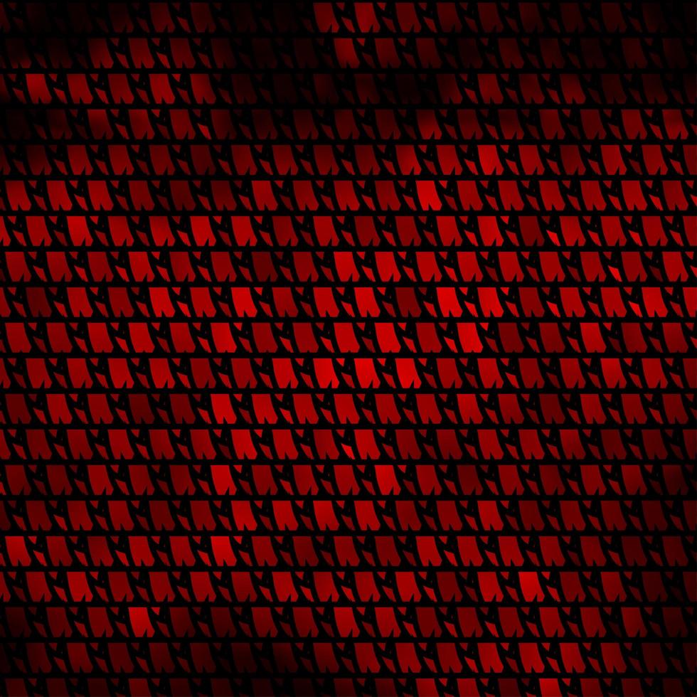 toile de fond de vecteur rouge foncé avec des lignes, des triangles.