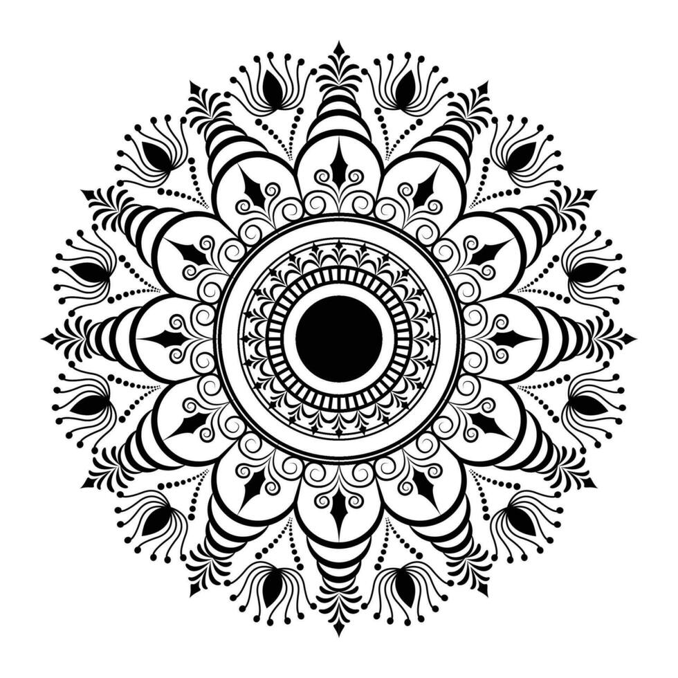 conception de fond de mandala vecteur